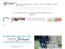 Tablet Screenshot of portugalweddingguide.com